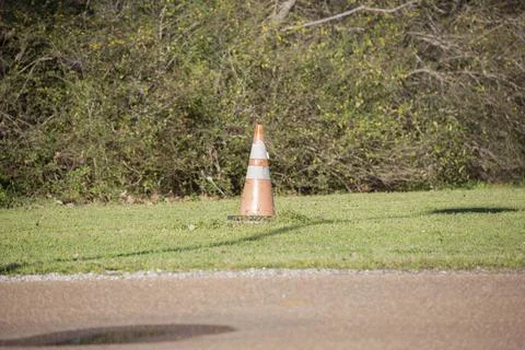 Orange Caution Cone Stock Photos