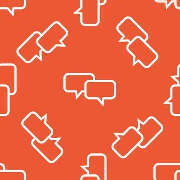 Orange chat pattern Illustrazione stock