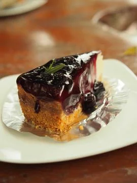 Orange cheese cake high vitamin and refresh Stock Photos