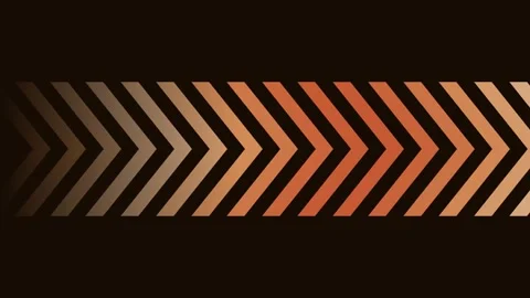Orange chevron band on dark background, corporate dynamic motion loop 스톡 동영상 342630285