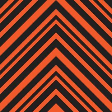 Orange Chevron Diagonal Stripes seamless pattern background Stock Illustration