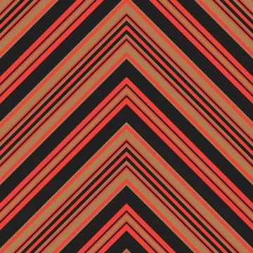 Orange Chevron Diagonal Stripes seamless pattern background Illustrazione stock