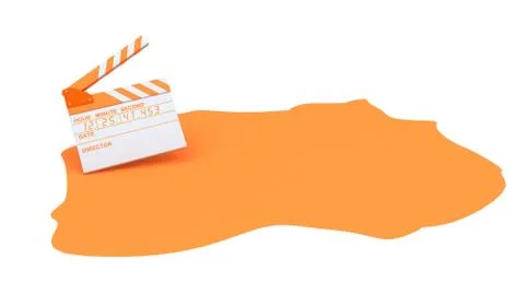Orange cine loops. Stock Illustration
