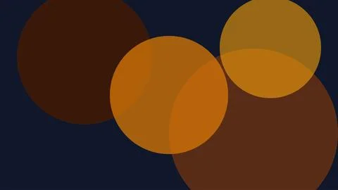 Orange Circle Abstract Aura Background Stock Illustration