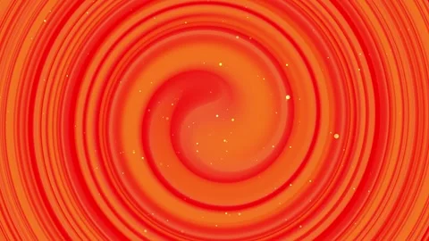 Orange circle background, white particle light streaks and scattered sparkles, Stock Footage 297529192