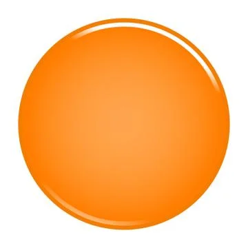 Orange circle button blank web internet icon Illustrazione stock
