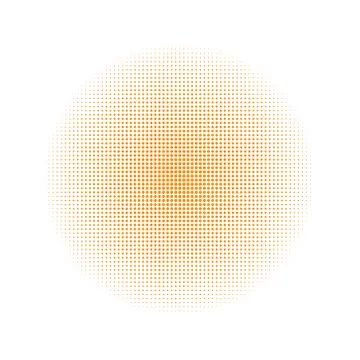 Orange circle consisting Stock Illustration