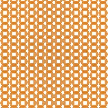 Orange circle geometric elements pattern Stock Illustration