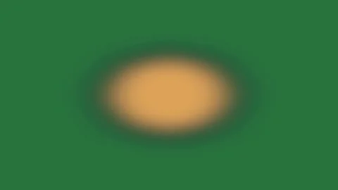 An orange circle on a green background and green screen animated chromakey Stock Footage 335681514