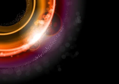 Orange circle Stock Illustration