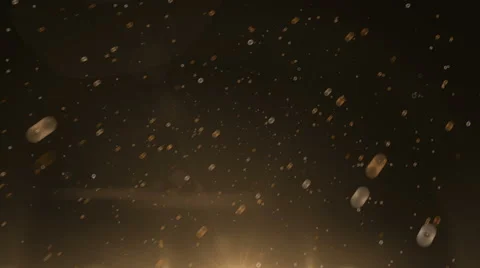 Orange circle particle Stock-Footage 61469166