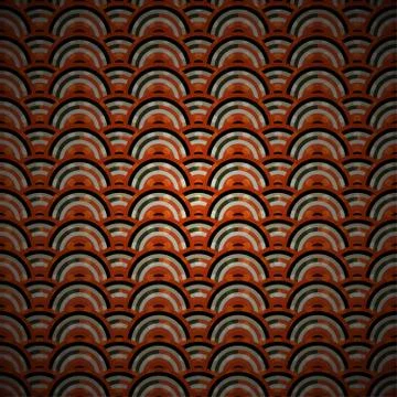 Orange circle pattern Stock Illustration