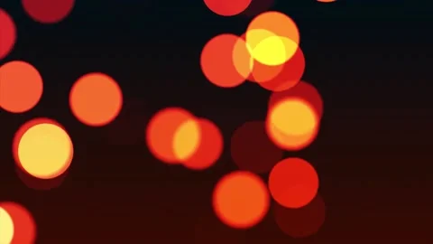 Orange Circle Shape Lights Background loop Stock Footage 202542656