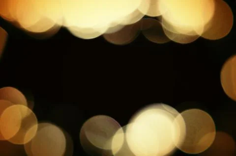 Orange circles border Stock Photos