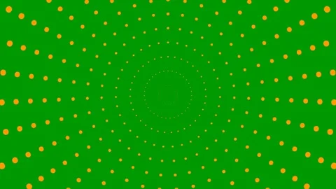 Orange circles dots green Stock Footage 259162798
