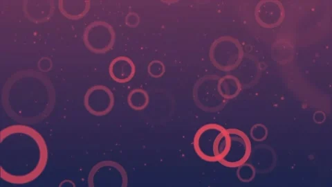Orange circles glowing animation loop  Stock Footage 238833091