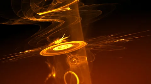 Orange circles seamless looping bg d2938 L Stock Footage 1043948