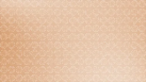 Orange circular dots forming circular half tone geometrical background Stock Footage 307668889