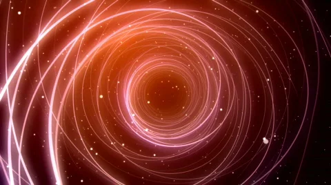 Orange Circular Galaxy Stock Footage 589111