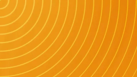 Orange Circular Line Pattern Background Loop. Stock Footage 286434405