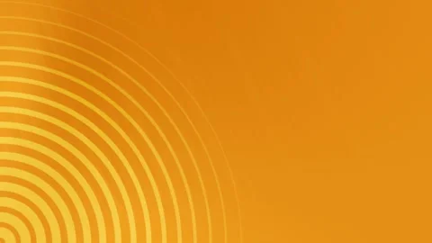 Orange Circular Lines Pattern Background Loop. Stock Footage 286429591