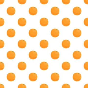 Orange citrus fruit seamless repeating pattern background 스톡 일러스트