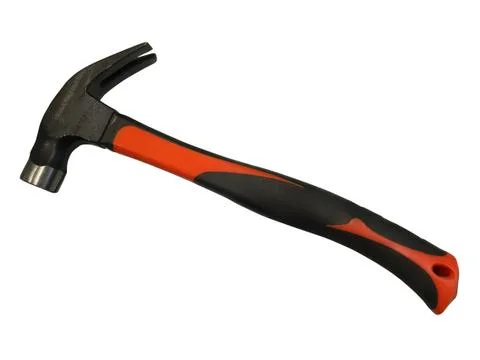 Orange claw hammer Stock Photos