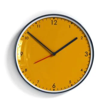 Orange clock Stock Illustration