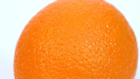 Orange closeup on a white background Stock Footage 126757546