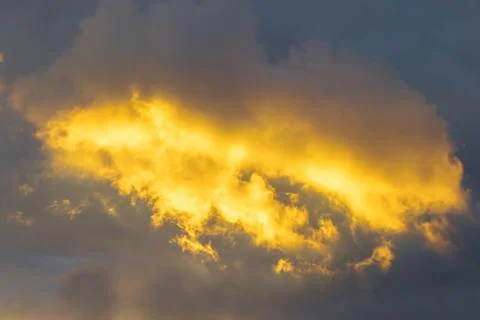 An orange cloud Stock Photos