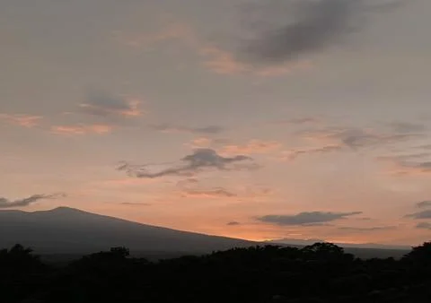 Orange cloud Stock-Fotos