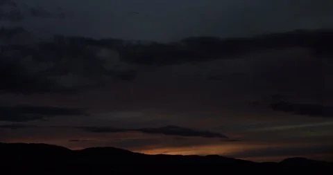 Orange Cloud Sunset Timelapse 4K Stock Footage 113923189