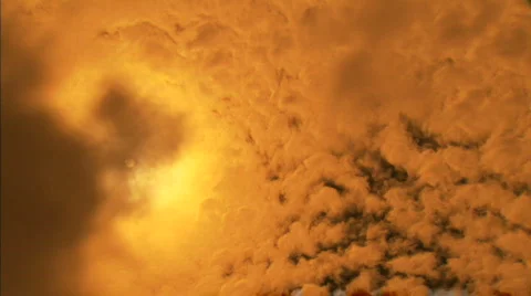Orange clouds Stock Footage 285360