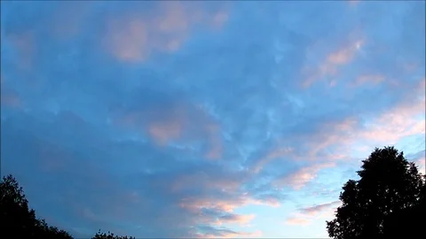 Orange clouds Stock Footage 90336776