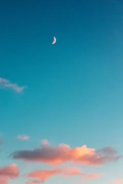 Orange clouds Stock Photos