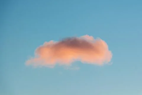 Orange clouds Stock Photos