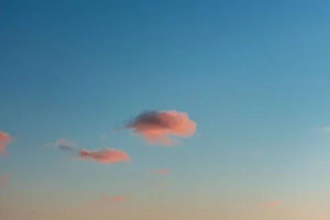 Orange clouds Stock Photos