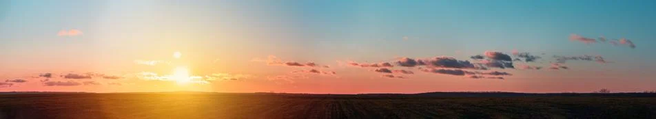 Orange clouds Stock Photos