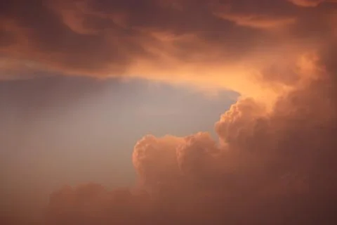 Orange Clouds Stock Photos