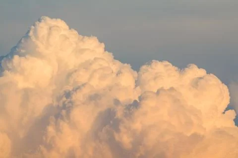 Orange Cloudscape Horizontal Stock Photos