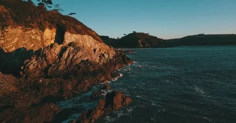 Orange Coastline Video stock 84429841