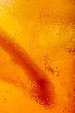 Orange Cocktail Abstract Macro Stock Photos