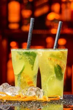 Orange cocktail Foto stock