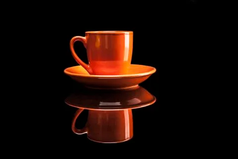 Orange Coffee Cup Stock Photos