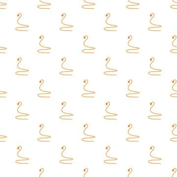 Orange coiled lasso rope seamless pattern background Stockillustratie