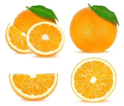 Orange collage Stock Photos