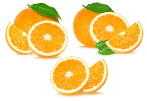 Orange collage Foto stock