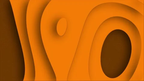 Orange color 3d shape changing abstract background Stock Footage 220622434