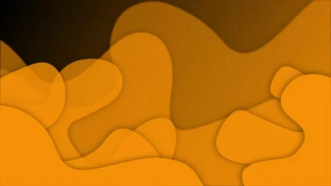 Orange color 3d waving element inside fluid background Stock Footage 217905243