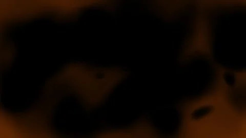 Orange color abstract pattern slow motion on black background Stock Footage 296628413